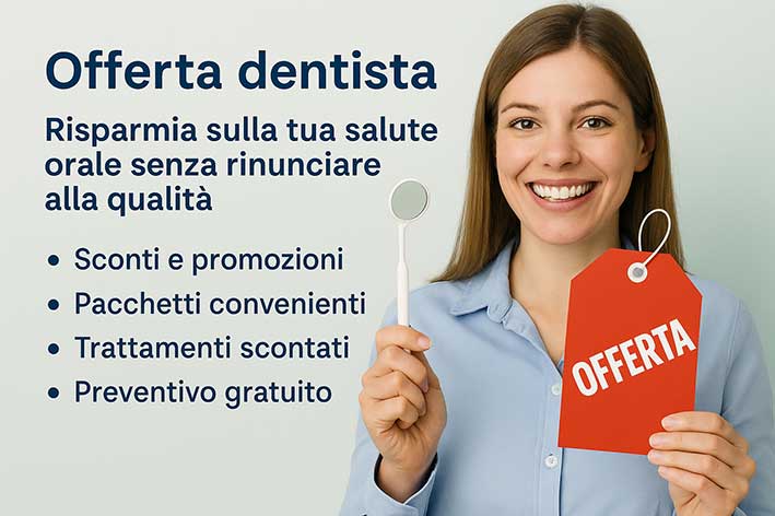 VOLANTINO OFFERTA A DENTISTA